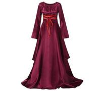 Abito Medievale Donna Cocktail Rinascimentale Steampunk Vestiti Carnevale Palazzo Vintage Cerimonia Vestito Carnevale Curvy Vestito Gotico Taglie Forti Lungo Costume Carnevale Elegante