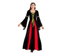 Abito Medievale Per Le Donne Vestito Corsetto Per Halloween Retrò Con Lacci &