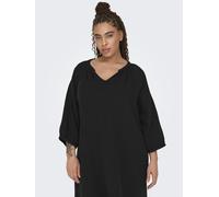 Abito Midi donna ONLY scollo a V manica 3/4 vestibilità regolare Curvy Taglia fo