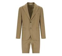 ABITO MONOPETTO GESSATO BEIGE MANUEL RITZ XL
