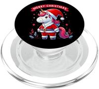 Abito natalizio unicorno Babbo Natale Merry Christmas Magic PopSockets PopGrip per MagSafe