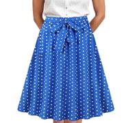 Abito Oktoberfest Donna Dirndl Bavarese, Vestito Festa della Birra Tedesca con Stampa Floreale e Grembiule Regolabile, Costume Vintage Monaco per Party, Festival, Teatro e Carnevale