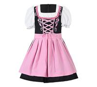 Abito Oktoberfest per Bambini Set Cameriera Vintage con Grembiule Halloween