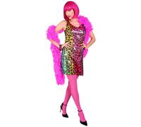 ABITO PARTY FASHION LEOPARDO MULTICOLOR TAGLIA M