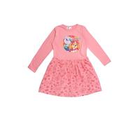 Abito Paw Patrol per Bambine - Skye & Everest Abito a Rete Gonna Manica Lunga Rosa (DE/NL/SE/PL, numerico, 110, 116, Regolare, Rosa)
