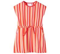 vidaXL Abito per Bambine con Coulisse Rosa e Rosso 104