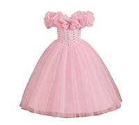 Abito per Bambini con Una Spalla, Cinturino, Abito da Principessa, Ragazza di Fiori, Abito da Festival, Abito da Festa, Regalo per Ragazza 12 Anni Ragazza