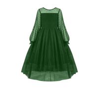 Abito per ragazza Abito a maniche lunghe Abito autunnale in maglia una linea abiti da sera casual con tasche Abiti per bambini