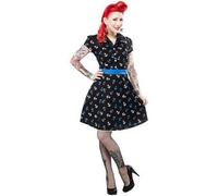 Abito Pinup Gothico Rockabilly Rizzo Anchor Dark Sailor S-Xxl