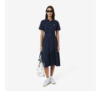 Abito polo svasato a maniche corte Blu 44 (IT) - 40 (FR) Tinta unita