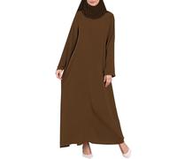 Abito Preghiera per Donne Musulmana Taglie Grandi,Vestito Islamico Abaya | Elegante Comodi | Morbidi Leggeri, Lavabili in Lavatrice | per l'Eid, la Vita Quotidiana,i Matrimoni