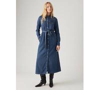 Abito Quinney in denim lightweight Blu / Gold Dust West levi > clothing > women > dresses > jumpsuits