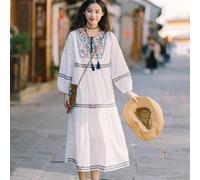 Abito ricamato casual elegante da indossare ogni giorno per le vacanze estive