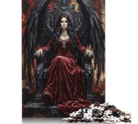 Abito rosso della regina oscura Puzzle 500 Pezzi, Gioco Puzzle