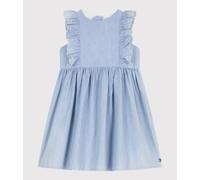 Abito senza maniche in cotone bambina Petit Bateau - blu - Taglia 8 anni 8A blu