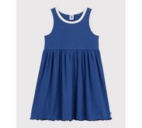 Abito senza maniche in cotone tinta unita Blu 12 anni - 150 cm Tinta unita