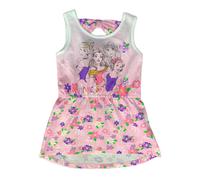 Abito smanicato Disney Principesse in cotone stampato bambina da 3 a 6 anni 1831