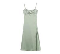 Abito sottoveste da donna in raso con spacco, vestibilità aderente, senza schienale, EN8, XS