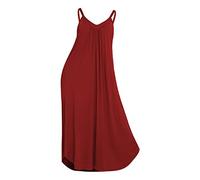 Abito sottoveste lungo | Camicia da notte in cotone senza maniche per donna Camicia da notte comoda camicia da notte elegante abito con spalline sottili camicia da notte a lunghezza intera camicia da