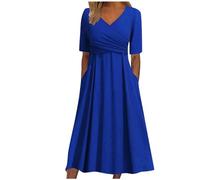 Abito Sposa Scollo a Barca Economici Blu Elettrico sotto Scollo Linga O Grembiule Asimmetrico Royal Particolare Cotone Sorella Romanina Bustier Miglior 1000 Medievale Disco