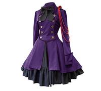 Abito Steampunk da donna, taglie forti, elegante, elegante, elegante, a maniche lunghe, stile gotico, da principessa, morbida, a buon mercato, confortevole, abito medievale da donna