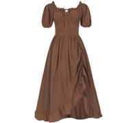 Abito Strega Donna Abiti Vestito Sposa Cadavere Maniche Black Vestiti Lunghi Mercoledi Dimagrante Goth Gotici White Vestito Mercoledi Bustino Donna Elegante M