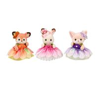 Abito Sylvanian Families Baby Trio Flower Calico Critters Deer Rabbit Fennec