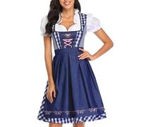 Abito tedesco, abito Oktoberfest Costume da donna Dirndl scozzese bavarese,