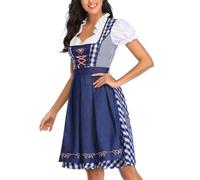 Abito tedesco, abito Oktoberfest Costume da donna Dirndl scozzese bavarese,