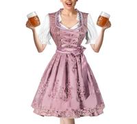 Abito Tedesco Da Donna con Grembiule e Camicia per Halloween Vestito | Costumi Cosplay Ragazza Birraia Abiti Per Pasqua Carnevale Ballo in Maschera Teatro Eventi Fotografia Complea