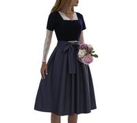 Abito tradizionale bavarese Dirndl, costume tradizionale tedesco per festival della birra, pub, eventi, feste a tema UK, taglie forti, Marina Militare, 3XL