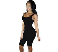 Abito tuta aperto Nudo aderente Scollo Nudo Corto Scoop Jumpsuit clubwear M