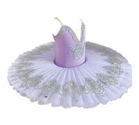 Abito Tutu da Balletto Professionale Blue Bird Viola | Costume Classico Da Ballerina Con Bordo A Balze Per Ragazze, Donne E Spettacoli Sul Palco