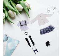 Abito uniforme da scolaretta in scala 1:12 per action figure da donna da 6