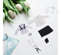 Abito uniforme da scolaretta in scala 1:12 per action figure da donna da 6