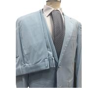 ABITO UOMO CELESTE AZZURRO NAPOLI MADE IN ITALY DROP 6 50 52 AUTUNNO INVERNO