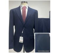 ABITO UOMO CHICCO PIED POULE BLU SCURO SLIM FIT DROP 7 T 46 48 50 52 54 56 58 60