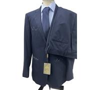 ABITO UOMO MADE IN ITALY FRESCO LANA 150S BLU CERIMONIA 46 48 50 52 54 56 58 60