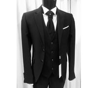 ABITO UOMO SPOSO NERO FIRMATO CARLO PIGNATELLI CERIMONIA SUIT WEDDING