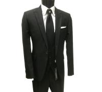 ABITO UOMO SPOSO NERO FIRMATO CARLO PIGNATELLI CERIMONIA SUIT WEDDING