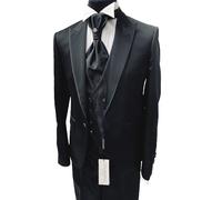 ABITO UOMO SPOSO NERO UNITO FIRMATO CARLO PIGNATELLI CERIMONIA SUIT WEDDING