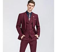 abito vestito completo blu smoking giacca pantalone gilet 3 pezzi SLIM 1125