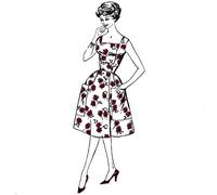 Abito Vintage Anni 50 - Polly Pocket - Bust=40” (101.6cm)