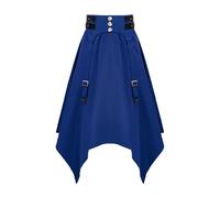 Abito vintage da donna, stile 42, retrò, medievale, gotico, rinascimentale, vittoriano, fata, strega, elfo, cosplay, feste, carnevale, Halloween, Blu, XXL