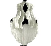 Abito vittoriano da donna Steam Punk Halloween Dress Gothic Medieval Costume da cortile goth medievale abbigliamento da strega Costume da 19 secolo, abito da ballo