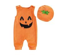 Abito Zucca Bambina Set Da Pumpkin Cosplay Per Bambini Jumpsuit Da Carnevale Per Ragazzi E Ragazze Vestito Di Halloween Body Bimbo Bimba Costume Da Zucca Neonati Per Feste, Carnevale, Party