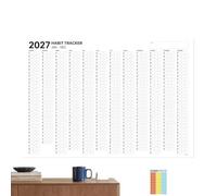 Abitudine Tracker, Calendario Tracker Abitudine 2027 Visualizzazione | Diario tracker abitudine per fitness palestra dormitorio università aula posto di lavoro scuola appartamenti