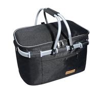 ABIUBIU Cestino per la spesa, grande, da 26 l, con due manici, per viaggi, picnic, shopping, regalo, colore: nero