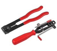 Abiyou 2PCS Pinza per Fascette Auto, Strumento di Installazione per Fascette, Pinze per Giunti Omocinetici, Pinza per Morsetto per Giunti CV, Giunti CV Strumento Professionale, per Auto, Camion(Rosso)