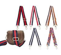 Abiyou 5PCS Tracolla Regolabile Colorata, 3.8CM Tracolla, Borsa Larga, Tracolla Ricambio Per Accessori, Tracolla Cinghia per Borsa Donna, Tracolla per Borsetta a Tracolla, Borsa Messenger